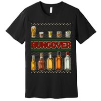 Funny Hungover Drunk Ugly Christmas Sweater Premium T-Shirt