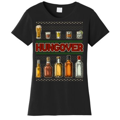 Funny Hungover Drunk Ugly Christmas Sweater Women's T-Shirt