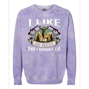 Funny Hunting Bucks Colorblast Crewneck Sweatshirt