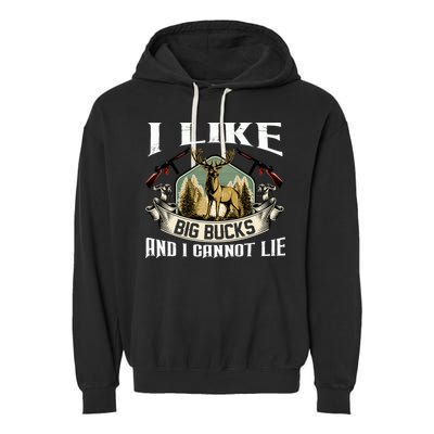 Funny Hunting Bucks Garment-Dyed Fleece Hoodie