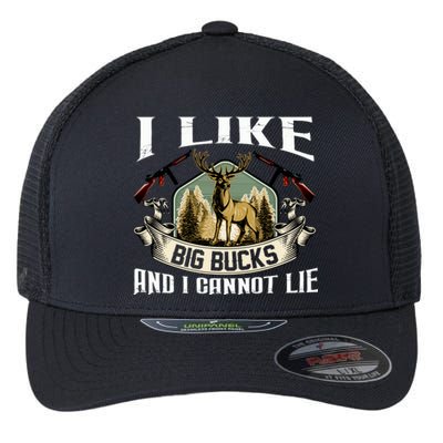 Funny Hunting Bucks Flexfit Unipanel Trucker Cap