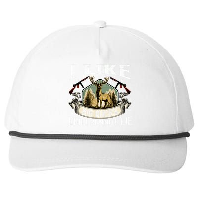 Funny Hunting Bucks Snapback Five-Panel Rope Hat