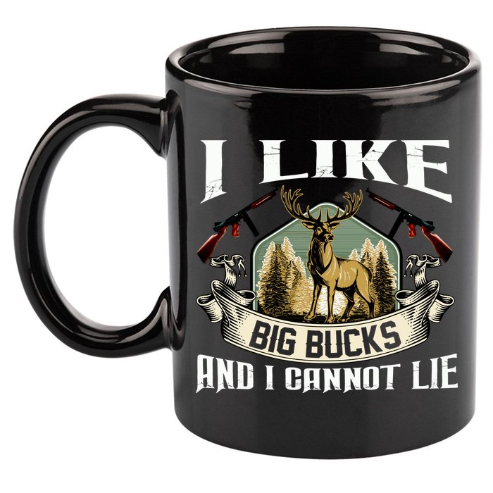 Funny Hunting Bucks 11oz C Handle Ceramic Mug