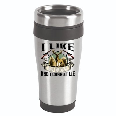 Funny Hunting Bucks 16oz Travel Tumbler