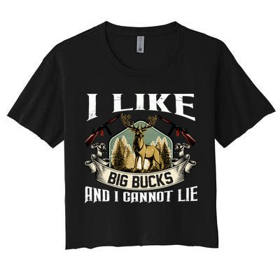 Funny Hunting Bucks Crop Top