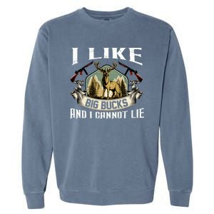 Funny Hunting Bucks Garment-Dyed Sweatshirt