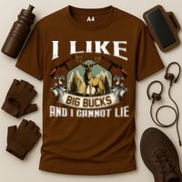Funny Hunting Bucks Cooling Performance Crew T-Shirt