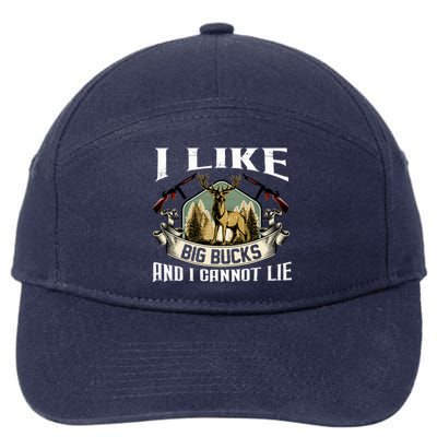 Funny Hunting Bucks 7-Panel Snapback Hat