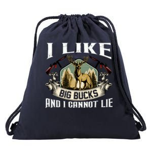 Funny Hunting Bucks Drawstring Bag