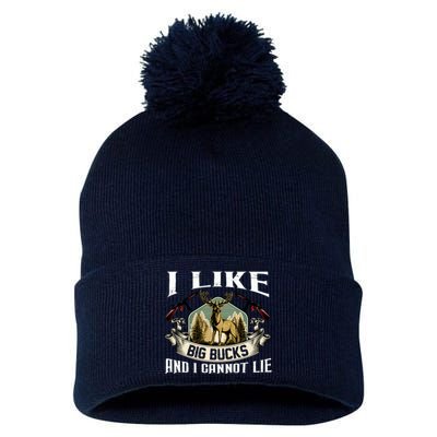 Funny Hunting Bucks Pom Pom 12in Knit Beanie