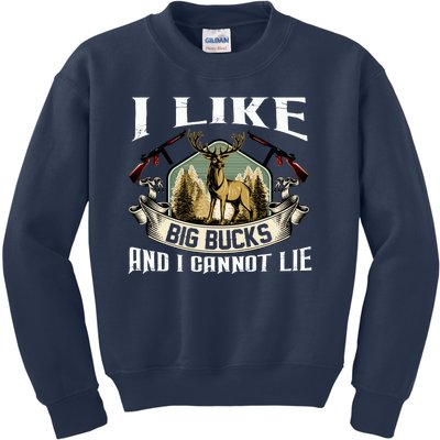 Funny Hunting Bucks Kids Sweatshirt