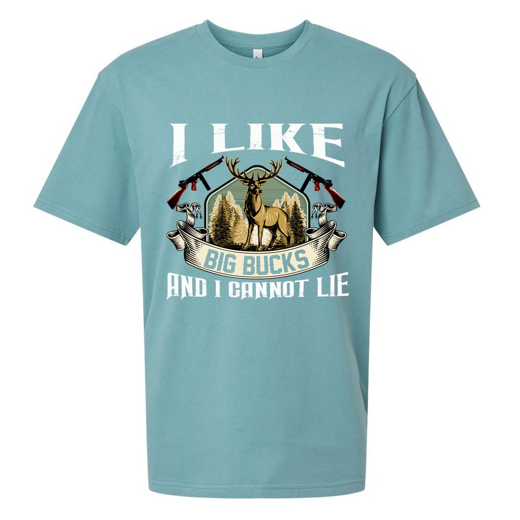 Funny Hunting Bucks Sueded Cloud Jersey T-Shirt