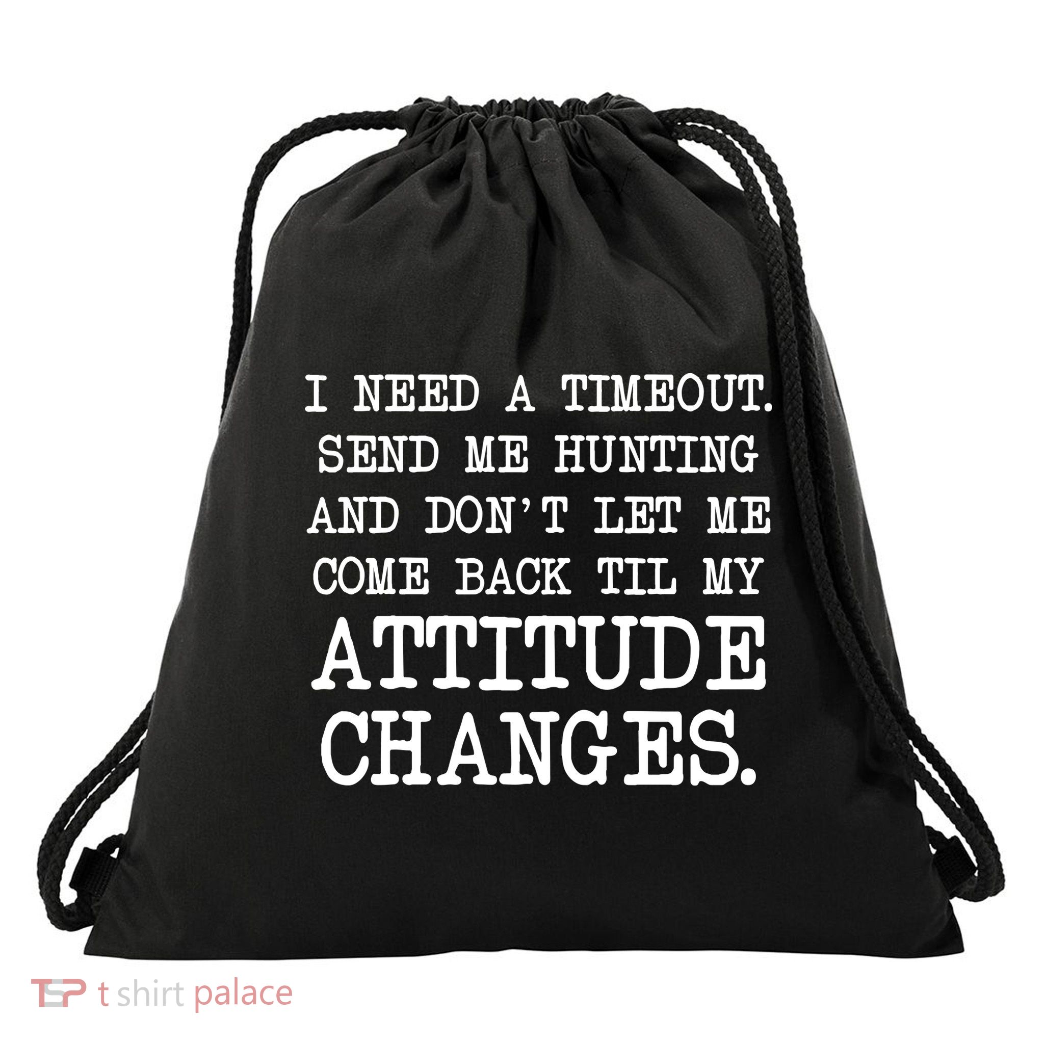 Funny Hunting Meme Drawstring Bag