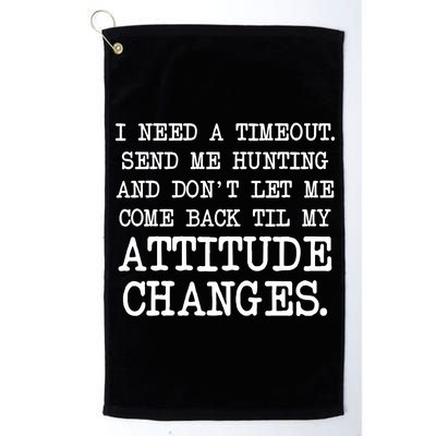 Funny Hunting Meme Platinum Collection Golf Towel