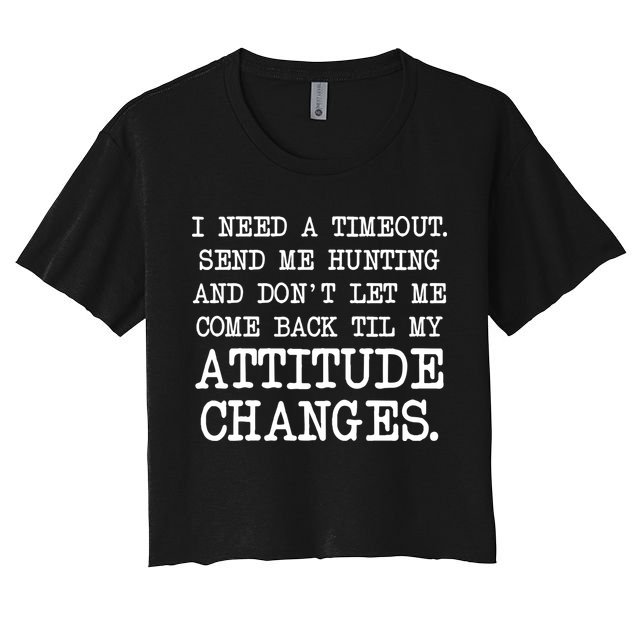 Funny Hunting Meme Crop Top