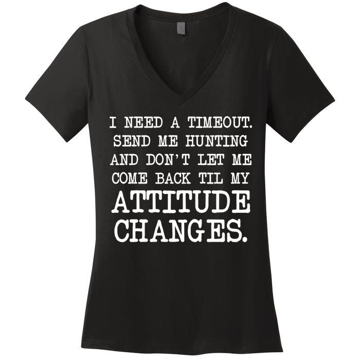 Funny Hunting Meme Women's V-Neck T-Shirt