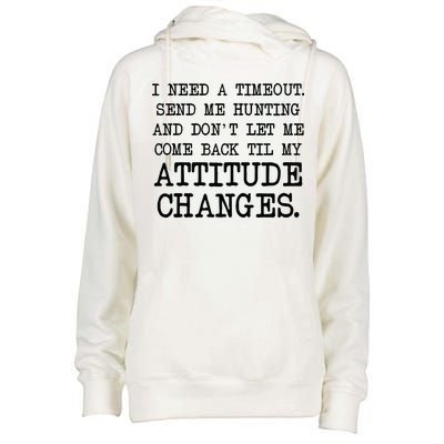 Funny Hunting Meme Womens Funnel Neck Pullover Hood