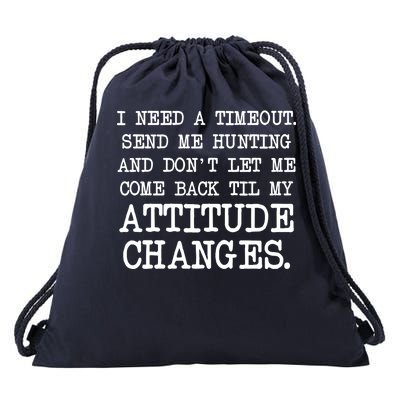 Funny Hunting Meme Drawstring Bag