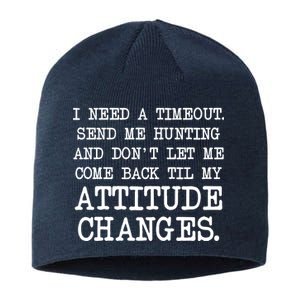 Funny Hunting Meme Sustainable Beanie