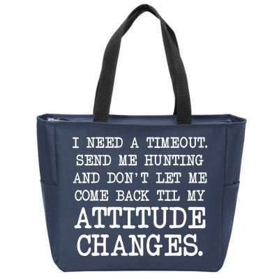 Funny Hunting Meme Zip Tote Bag