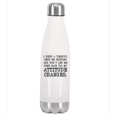 Funny Hunting Meme Stainless Steel Insulated Water Bottle