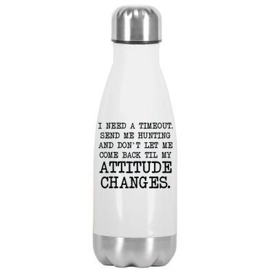 Funny Hunting Meme Stainless Steel Insulated Water Bottle