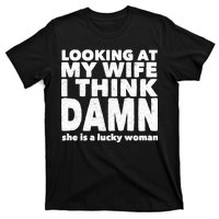 Funny Husband Lucky Wife T-Shirt