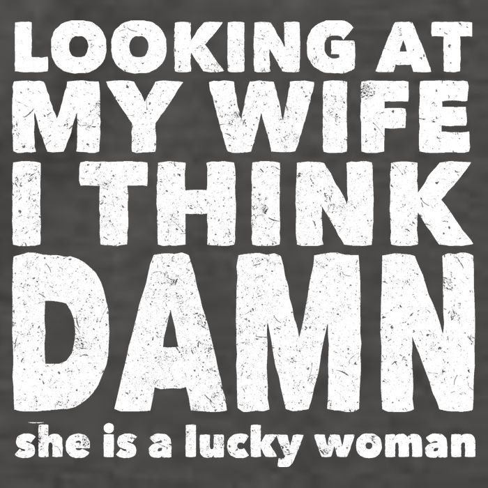 Funny Husband Lucky Wife Vector Backpack