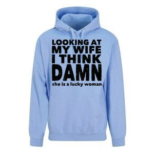 Funny Husband Lucky Wife Unisex Surf Hoodie