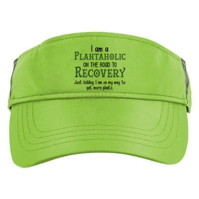 Funny I Am A Plantaholic On the Road To Recovery Adult Drive Performance Visor