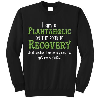 Funny I Am A Plantaholic On the Road To Recovery Sweatshirt