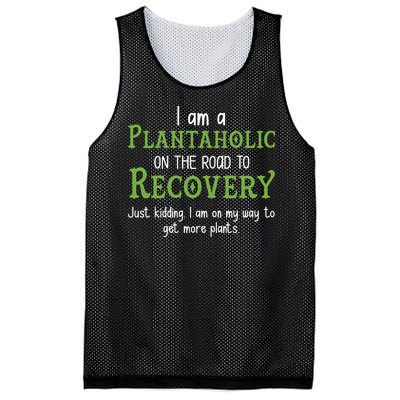 Funny I Am A Plantaholic On the Road To Recovery Mesh Reversible Basketball Jersey Tank