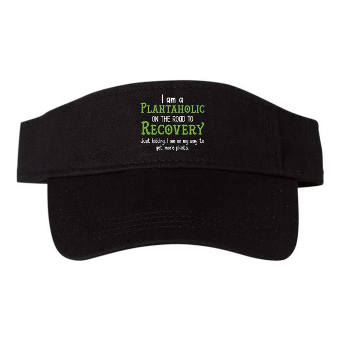 Funny I Am A Plantaholic On the Road To Recovery Valucap Bio-Washed Visor