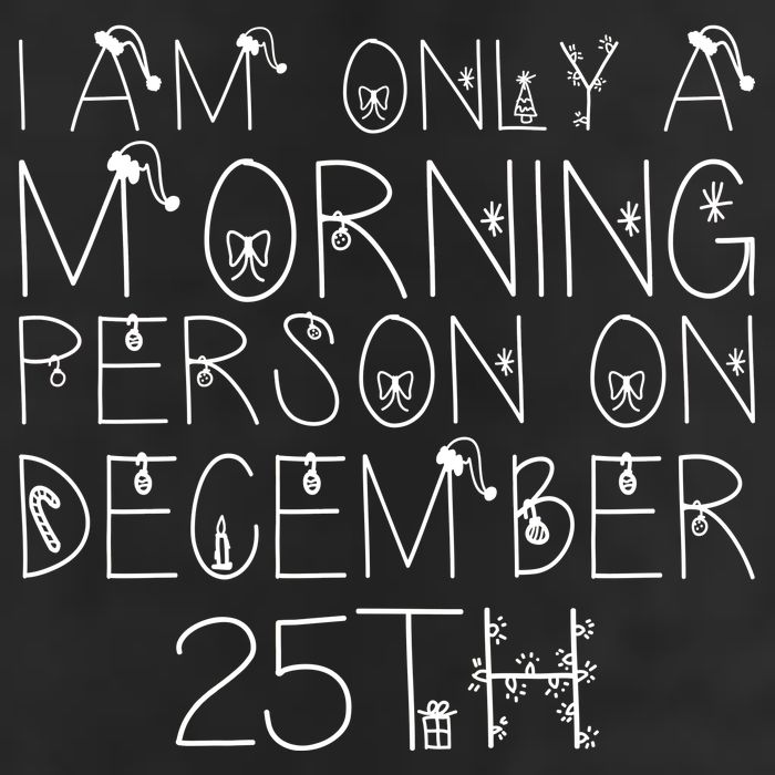 Funny I Am Only a Morning Person on Christmas Adult Drive Performance Visor
