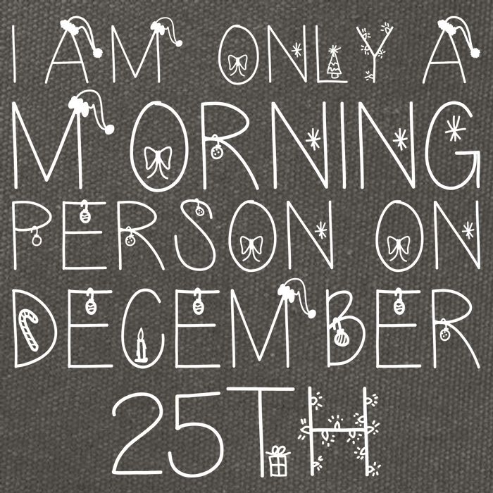 Funny I Am Only a Morning Person on Christmas Cotton Canvas Backpack