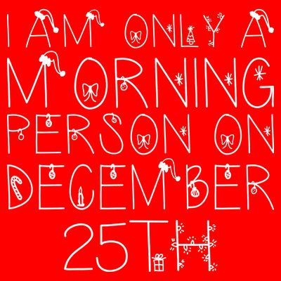 Funny I Am Only a Morning Person on Christmas T-Shirt