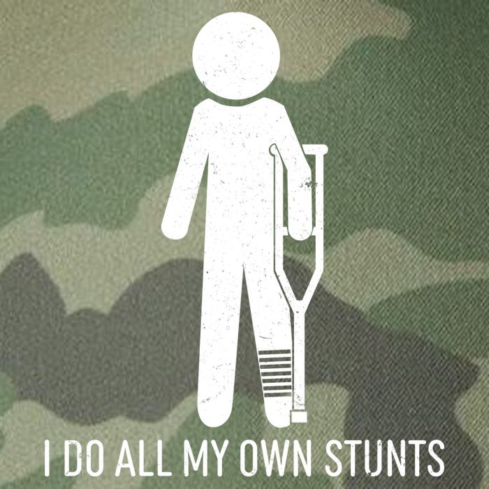 Funny I Do All Of My Own Stunts Legacy Tie Dye Trucker Hat