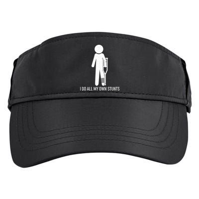 Funny I Do All Of My Own Stunts Adult Drive Performance Visor