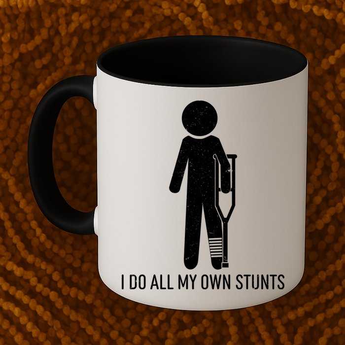 Funny I Do All Of My Own Stunts Mug