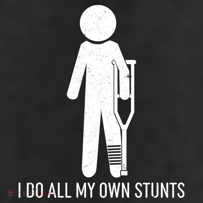 Funny I Do All Of My Own Stunts 11oz C Handle Ceramic Mug