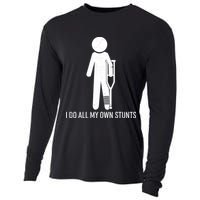 Funny I Do All Of My Own Stunts Cooling Performance Long Sleeve Crew