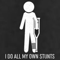 Funny I Do All Of My Own Stunts 25L Jumbo Tote