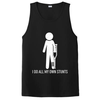 Funny I Do All Of My Own Stunts PosiCharge Competitor Tank