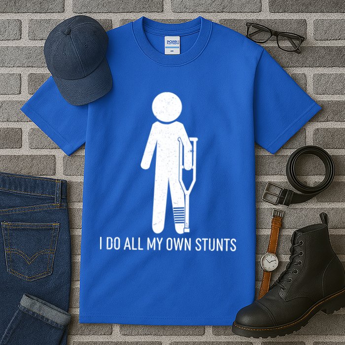 Funny I Do All Of My Own Stunts Tall T-Shirt
