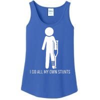 Funny I Do All Of My Own Stunts Ladies Essential Tank