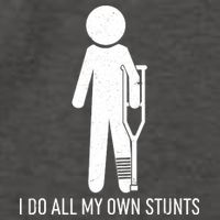 Funny I Do All Of My Own Stunts Vector Backpack