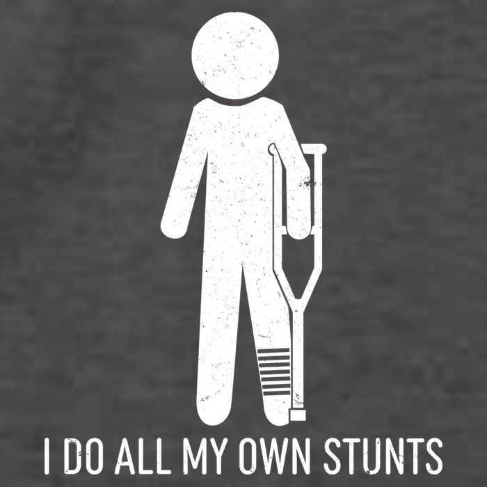 Funny I Do All Of My Own Stunts Vector Backpack