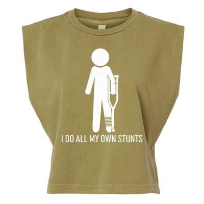 Funny I Do All Of My Own Stunts Garment-Dyed Women's Muscle Tee