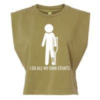 Funny I Do All Of My Own Stunts Garment-Dyed Women's Muscle Tee
