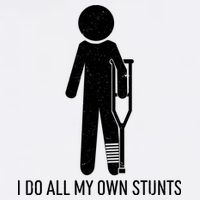Funny I Do All Of My Own Stunts Garment-Dyed Sweatshirt